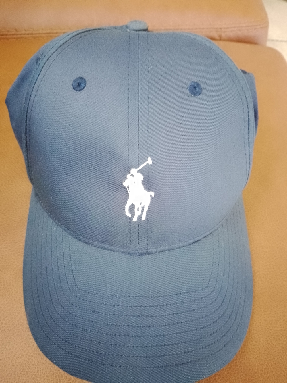 Polo by Ralph Lauren Navy Cap with White Polo Player Logo